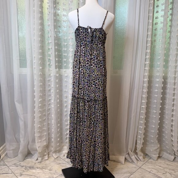 Floral BoHo Spaghetti-Strap Floor-Length Dress - Picture 4 of 14